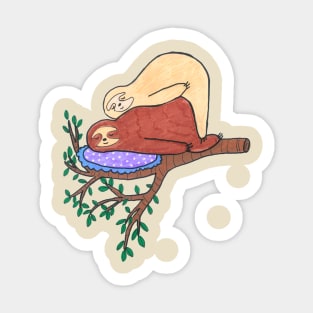 Sleeping Sloths Sticker